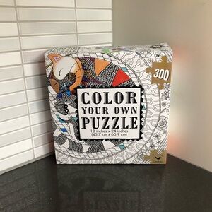 Cardinal Color Your Own 300 pc Cat Puzzle